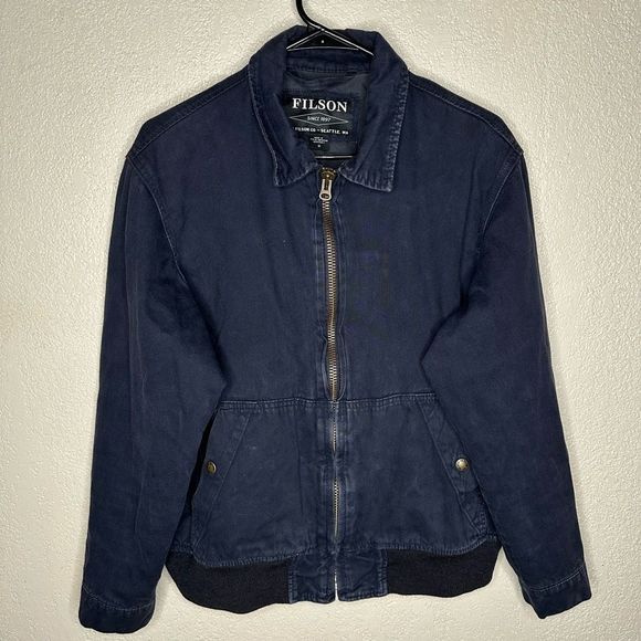 FILSON DRY WAX WORK JACKET DUSK NAVY S US MADE - Picture 2 of 5